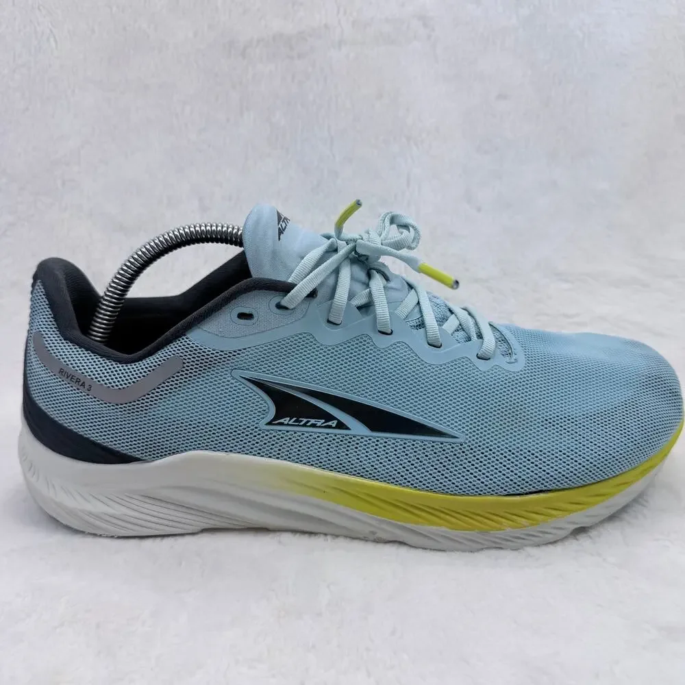 Altra Rivera 3 Mens Running Shoes Blue Yellow Cushioned Athletic Size 10.5